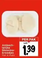 Vomar Voordeelmarkt Ambach- telijke Shoarma broodles aanbieding