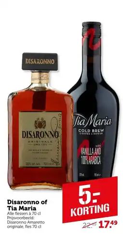 Coop Disaronno of Tia Maria aanbieding