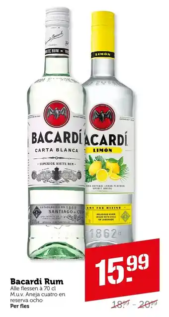 Coop Bacardi Rum aanbieding