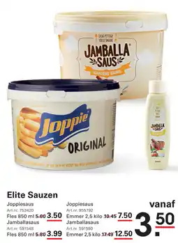 Sligro Elite Sauzen aanbieding