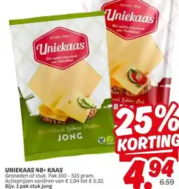 Dekamarkt UNIEKAAS 48+ KAAS aanbieding
