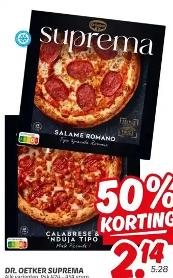 Dekamarkt DR. OETKER SUPREMA aanbieding