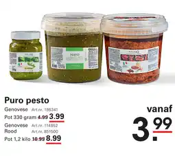 Sligro Puro pesto aanbieding