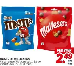 Dekamarkt M&M'S OF MALTESERS aanbieding