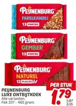 Dekamarkt PEIJNENBURG LUXE ONTBIJTKOEK aanbieding