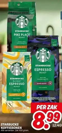 Dekamarkt STARBUCKS KOFFIEBONEN aanbieding
