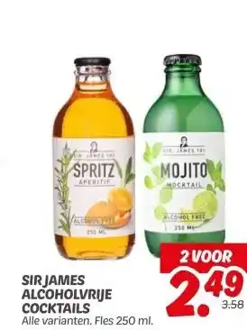 Dekamarkt SIR JAMES ALCOHOLVRIJE COCKTAILS aanbieding