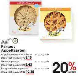 Sligro Partout Appeltaarten aanbieding