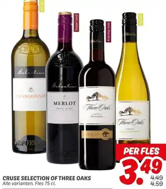 Dekamarkt CRUSE SELECTION OF THREE OAKS aanbieding