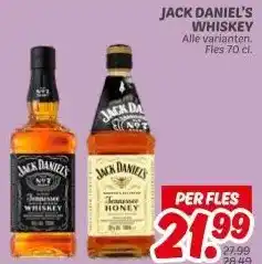 Dekamarkt JACK DANIEL'S WHISKEY aanbieding