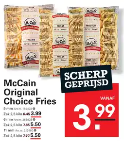 Sligro McCain Our Original Choice aanbieding