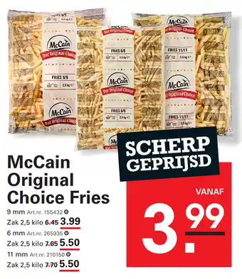 Sligro McCain Our Original Choice aanbieding