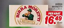 Dekamarkt BIRRA MORETTI aanbieding