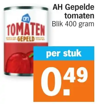 Albert Heijn AH Gepelde tomaten 400g aanbieding