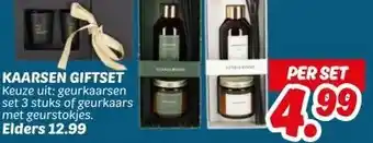 Dekamarkt KAARSEN GIFTSET aanbieding