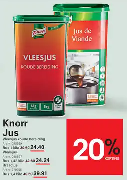 Sligro Knorr Jus aanbieding