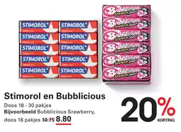 Sligro Stimorol en Bubblicious aanbieding