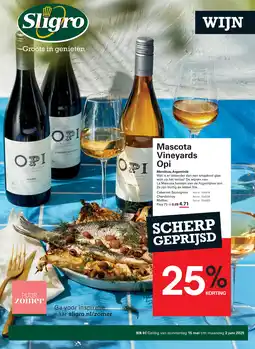 Sligro Mascota Vineyards Opi aanbieding