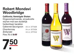 Sligro Robert Mondavi Woodbridge aanbieding