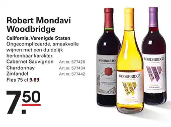Sligro Robert Mondavi Woodbridge aanbieding