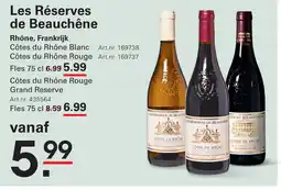 Sligro Les Réserves de Beauchêne aanbieding