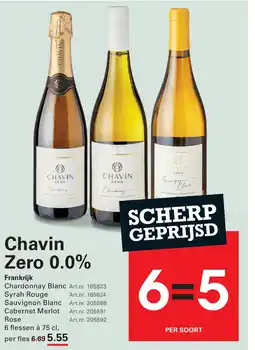 Sligro Chavin Zero 0.0% aanbieding