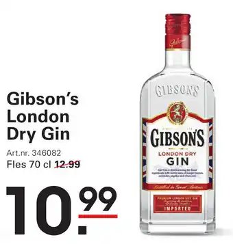 Sligro Gibson's London Dry Gin aanbieding