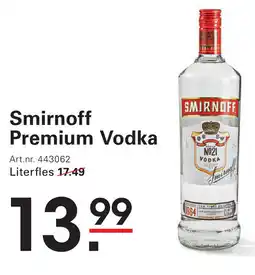 Sligro Smirnoff Premium Vodka aanbieding