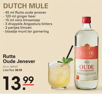 Sligro Rutte Oude Jenever aanbieding