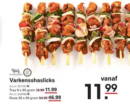 Sligro Varkensshaslicks aanbieding