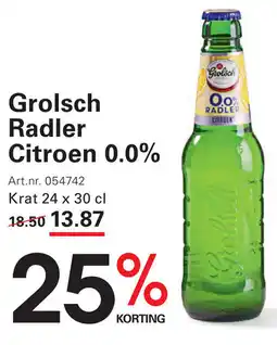 Sligro Grolsch Radler Citroen 0.0% aanbieding