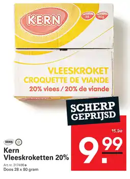 Sligro Kern Vleeskroketten 20% aanbieding