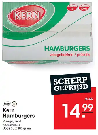 Sligro Kern Hamburgers aanbieding