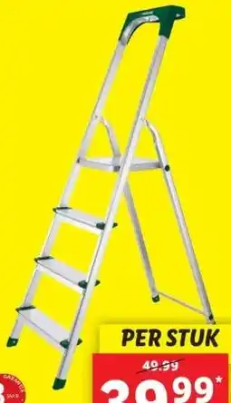 Lidl Aluminium huishoudtrap aanbieding