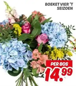 Dekamarkt BOEKET VIER'T SEIZOEN aanbieding