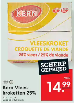 Sligro Kern Vlees kroketten 25% aanbieding