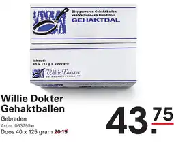 Sligro Willie Dokter Gehaktballen aanbieding