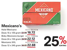 Sligro Mexicano's aanbieding