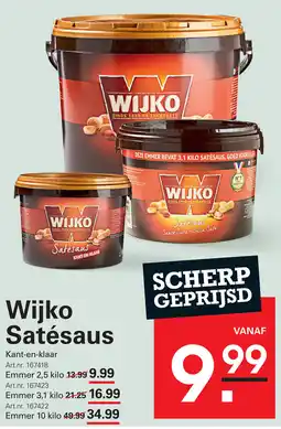 Sligro Wijko Satésaus aanbieding