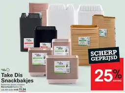 Sligro Take Dis Snackbakjes aanbieding