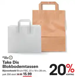 Sligro Take Dis Blokbodemtassen aanbieding