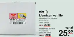 Sligro IJsmix vanille aanbieding