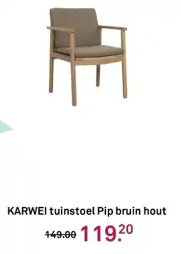 Karwei KARWEI tuinstoel Pip bruin hout aanbieding