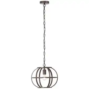 Praxis Brilliant hanglamp Basia zwart Ø34cm E27 aanbieding