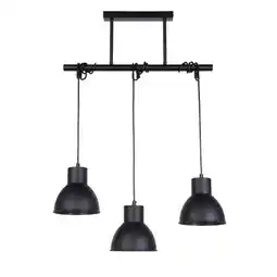 Praxis Corep hanglamp Dock zwart metaal 3xE14 aanbieding