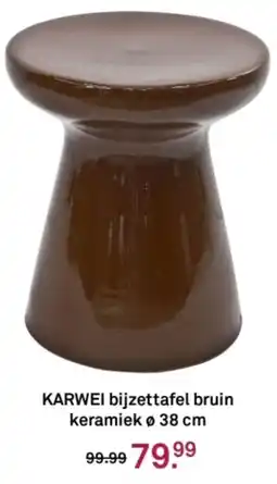 Karwei KARWEI bijzettafel bruin keramiek aanbieding