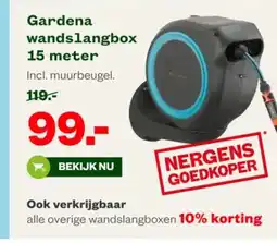 Welkoop Gardena wandslangbox aanbieding