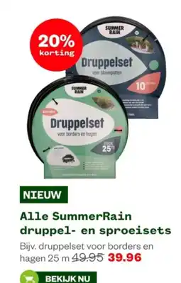 Welkoop Alle Summer Rain druppel en sproeisets aanbieding