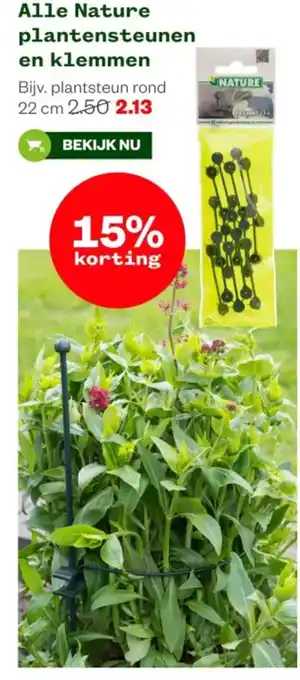 Welkoop Alle Nature plantensteunen en klemmen aanbieding