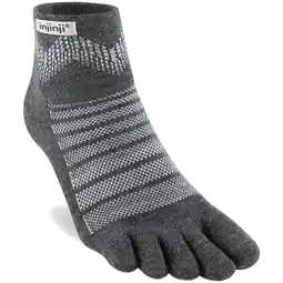 ANWB Injinji Outdoor Midweight Mini-Crew sokken Dark_gray-Light_gray aanbieding